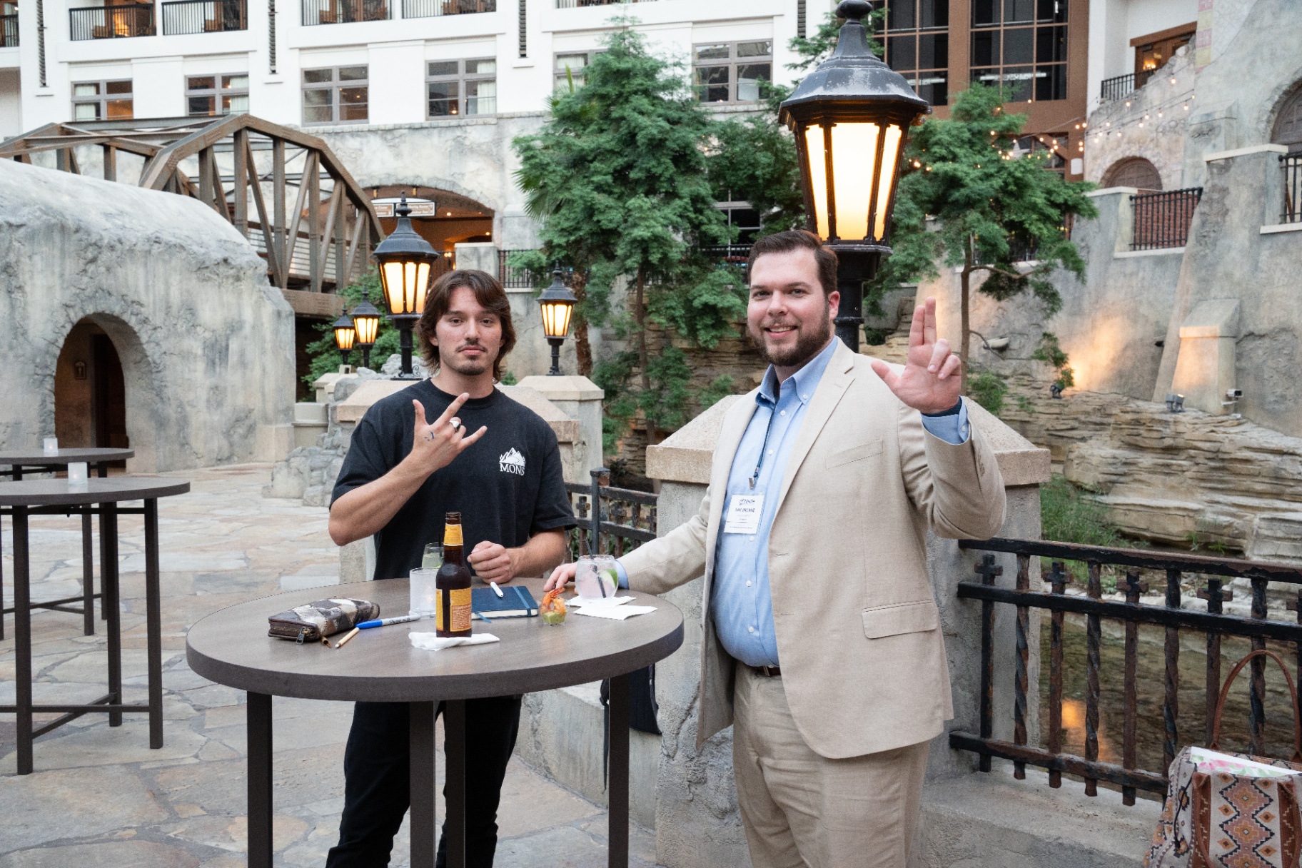 Attendees at the Summit evening reception