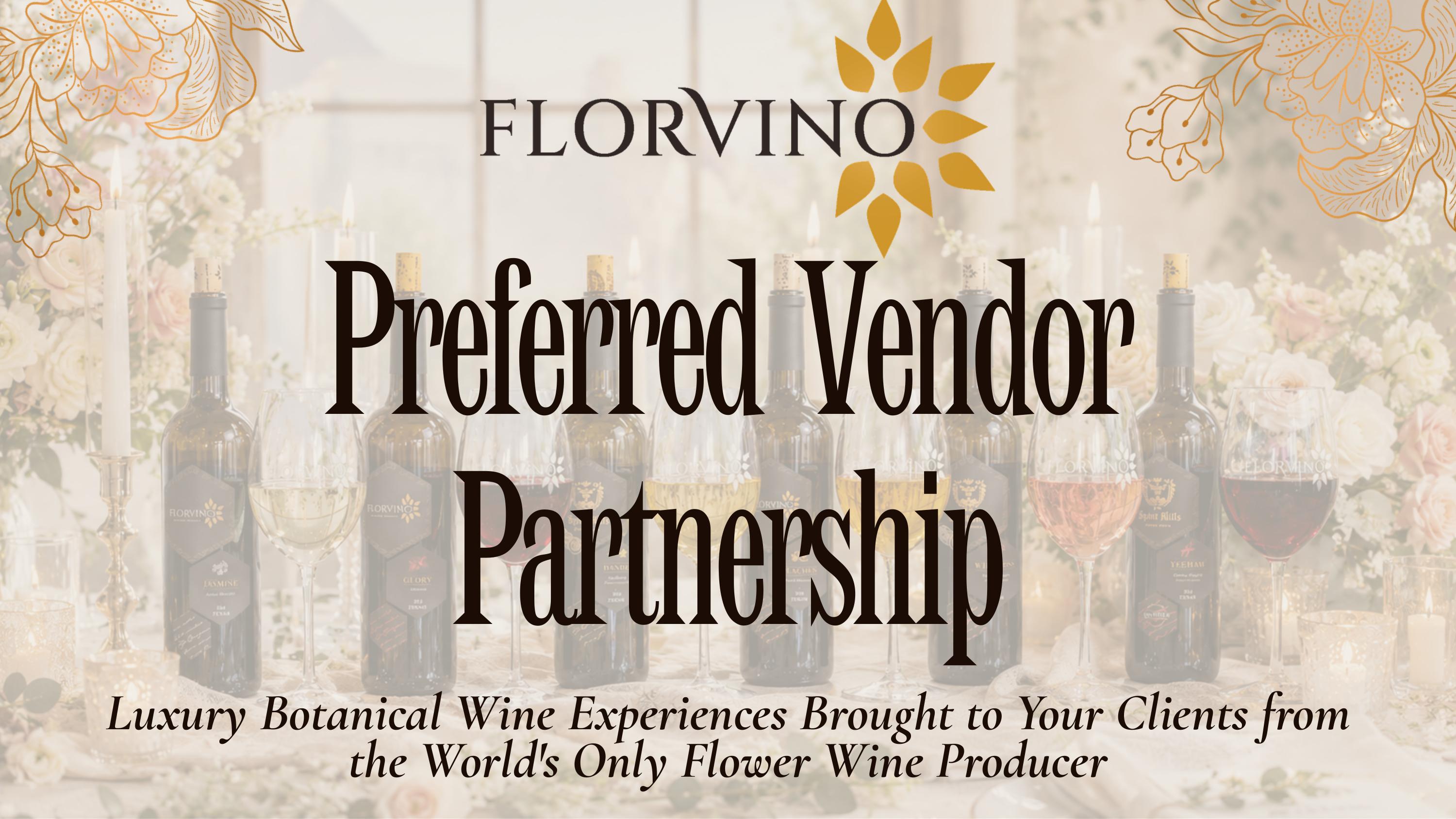 FlorVino catering overview page showing brand voice, positioning, and service framing