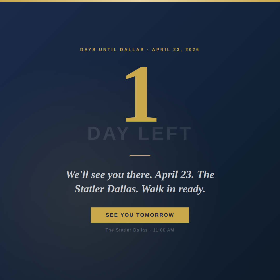 1-Day Countdown